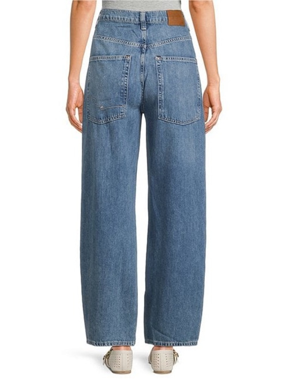 Free People We The Free Truro Baggy Puddle Jeans - Picture 3 of 6